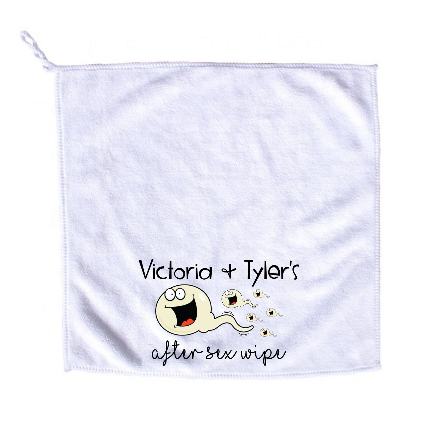 Personalised After Sex Wipe
