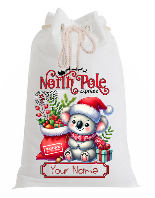 Australian-Themed Personalised Santa Sack